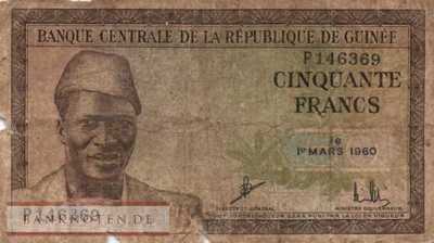 Guinea - 50  Francs (#012a_G)