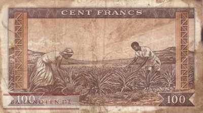 Guinea - 100  Francs (#013a_VG)