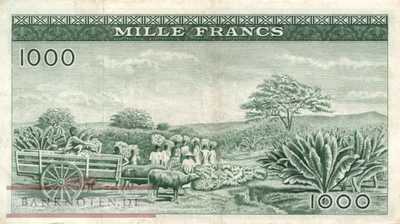 Guinea - 1.000  Francs (#015a_VF)
