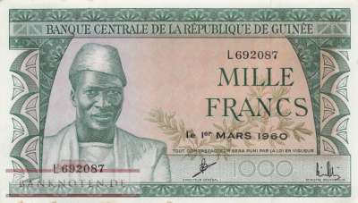 Guinea - 1.000  Francs (#015a_AU)