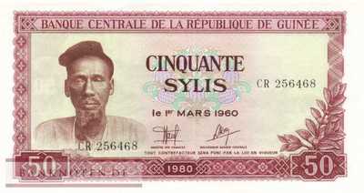 Guinea - 50  Sylis (#025a_UNC)