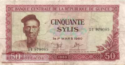 Guinea - 50  Sylis (#025a_F)