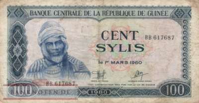 Guinea - 100  Sylis (#026a_F)