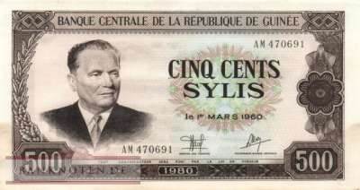 Guinea - 500  Sylis (#027a_AU)