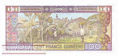 Guinea - 100  Francs Guinéens (#030a-1_UNC)