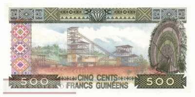Guinea - 500  Francs Guinéens (#031a-1_UNC)