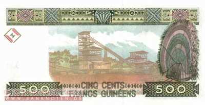 Guinea - 500  Francs Guinéens (#036-2-2_UNC)
