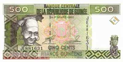 Guinea - 500  Francs Guinéens (#036-2-2_UNC)