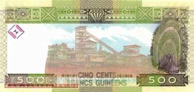 Guinea - 500  Francs Guinéens (#039a_UNC)