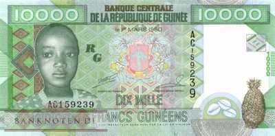 Guinea - 10.000  Francs Guinéens (#042a_UNC)