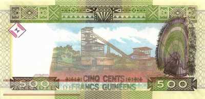 Guinea - 500  Francs Guinéens (#047a_UNC)