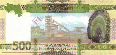 Guinea - 500  Francs Guinéens - Ersatzbanknote (#052aR_UNC)