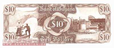 Guyana - 10 Dollars (#023f_UNC)