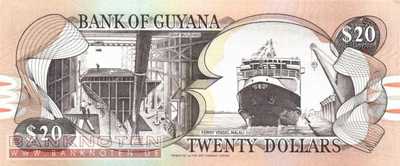Guyana - 20 Dollars (#027-U9_UNC)