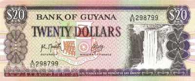 Guyana - 20 Dollars (#027-U9_UNC)
