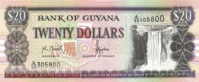 Guyana - 20  Dollars (#030a_UNC)