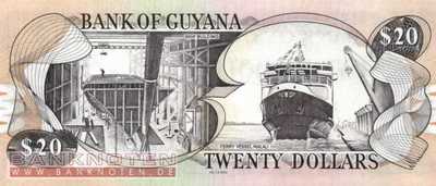 Guyana - 20  Dollars (#030e-1_UNC)