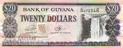 Guyana - 20  Dollars (#030f_UNC)