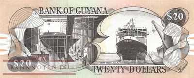 Guyana - 20  Dollars (#030g_UNC)