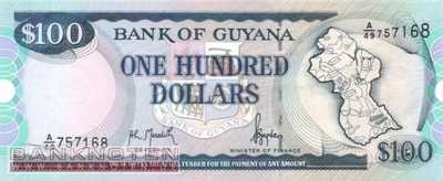 Guyana - 100  Dollars (#031-U10_UNC)