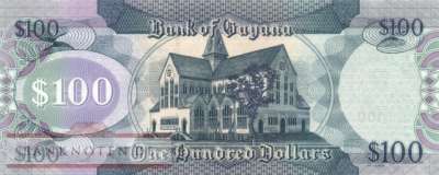 Guyana - 100  Dollars (#036e_UNC)