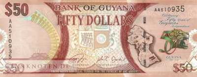 Guyana - 50  Dollars (#041_UNC)