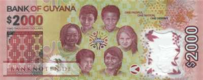 Guyana - 2.000  Dollars (#042_UNC)