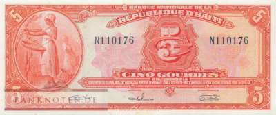 Haiti - 5  Gourdes (#187a_UNC)