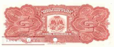 Haiti - 5  Gourdes - SPECIMEN (#202s-1_UNC)