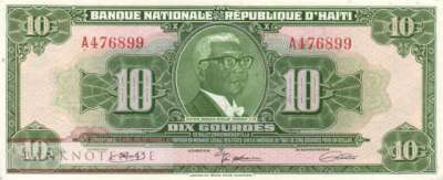 Haiti - 10  Gourdes (#203a-2_AU)