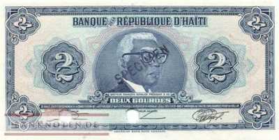Haiti - 2  Gourdes - SPECIMEN (#231S_UNC)