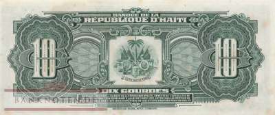 Haiti - 10  Gourdes (#242a_AU)