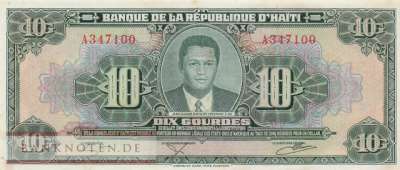 Haiti - 10  Gourdes (#242a_AU)