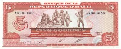 Haiti - 5  Gourdes (#255a-2_UNC)