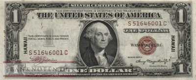 Hawaii - 1  Dollar - Heftlöcher links (#036a_AU)