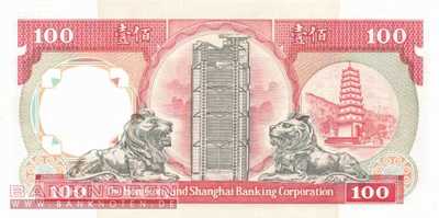 Hong Kong - 100  Dollars (#198b_UNC)