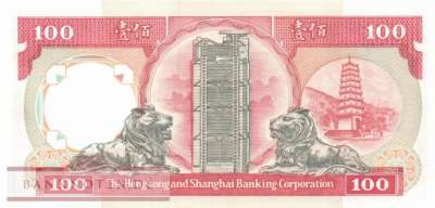 Hong Kong - 100  Dollars (#198c_UNC)