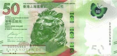 Hong Kong - 50  Dollars (#219b_UNC)