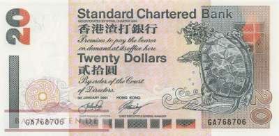 Hong Kong - 20  Dollars (#285c-01_UNC)
