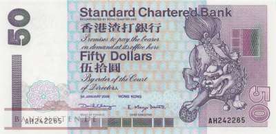 Hong Kong - 50  Dollars (#286c-00_UNC)