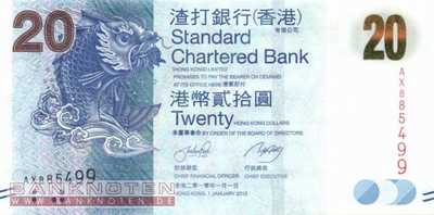 Hong Kong - 20  Dollars (#297a_UNC)