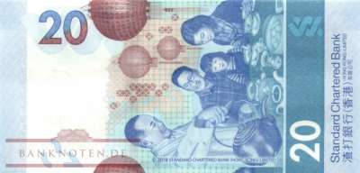Hong Kong - 20  Dollars (#302c_UNC)