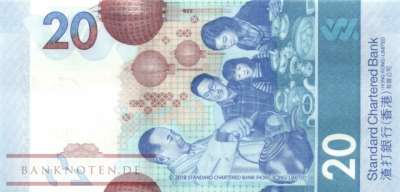 Hong Kong - 20  Dollars (#302c_UNC)