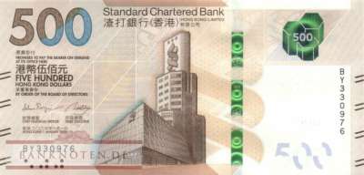 Hong Kong - 500  Dollars (#305c_UNC)