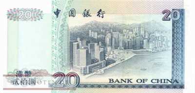 Hong Kong - 20  Dollars (#329a_UNC)