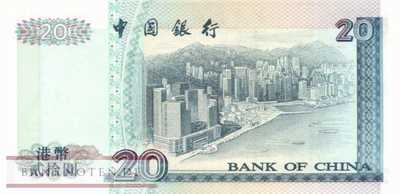 Hong Kong - 20  Dollars (#329c_UNC)