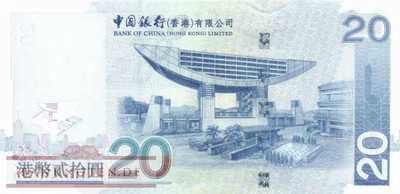Hong Kong - 20  Dollars (#335d_UNC)