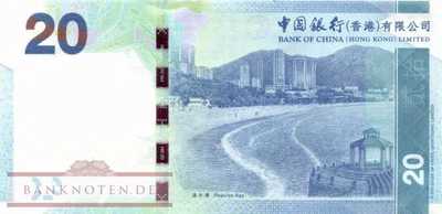 Hong Kong - 20  Dollars (#341c_UNC)