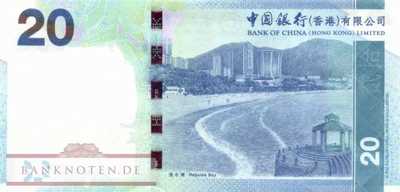 Hong Kong - 20  Dollars (#341d_UNC)