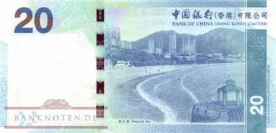 Hong Kong - 20  Dollars (#341e_UNC)